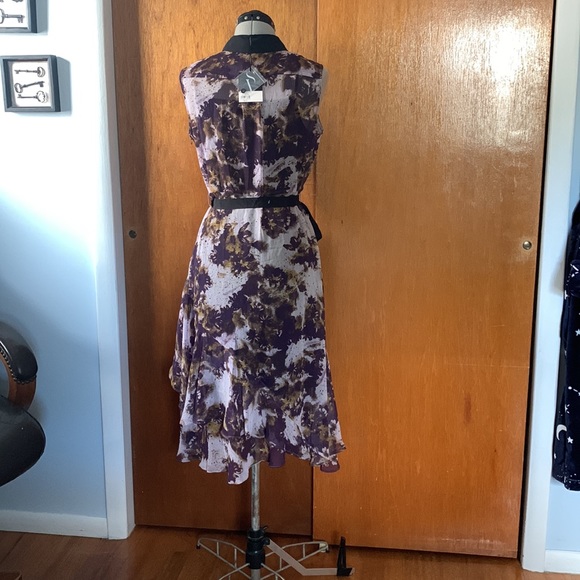 NWT Simply Vera Wang hi-lo abstract floral dress M - Picture 7 of 13